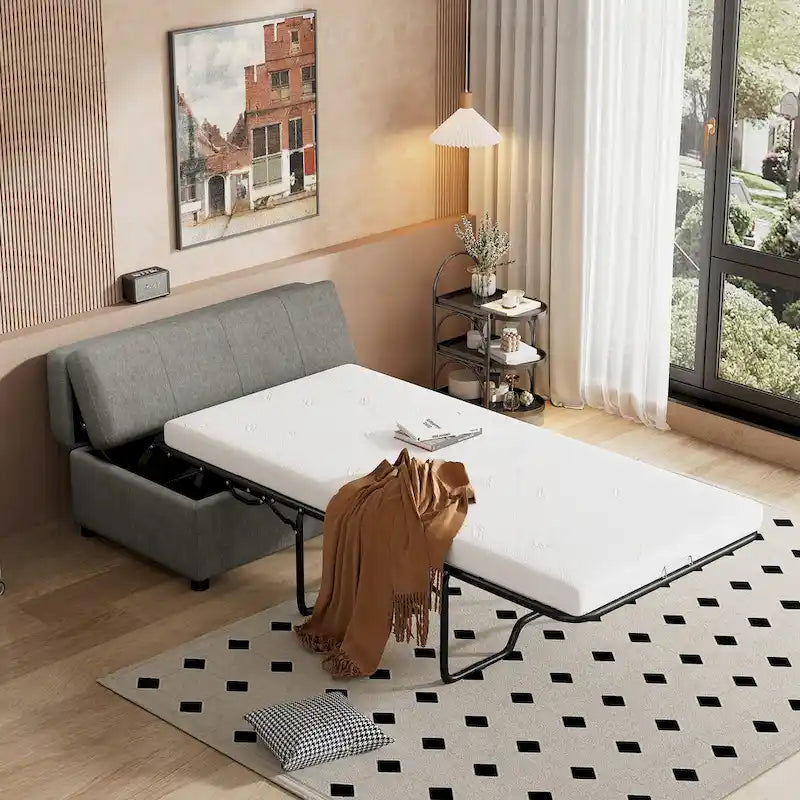 Folding Ottoman Sleeper Bed for Comfortable Accommodation