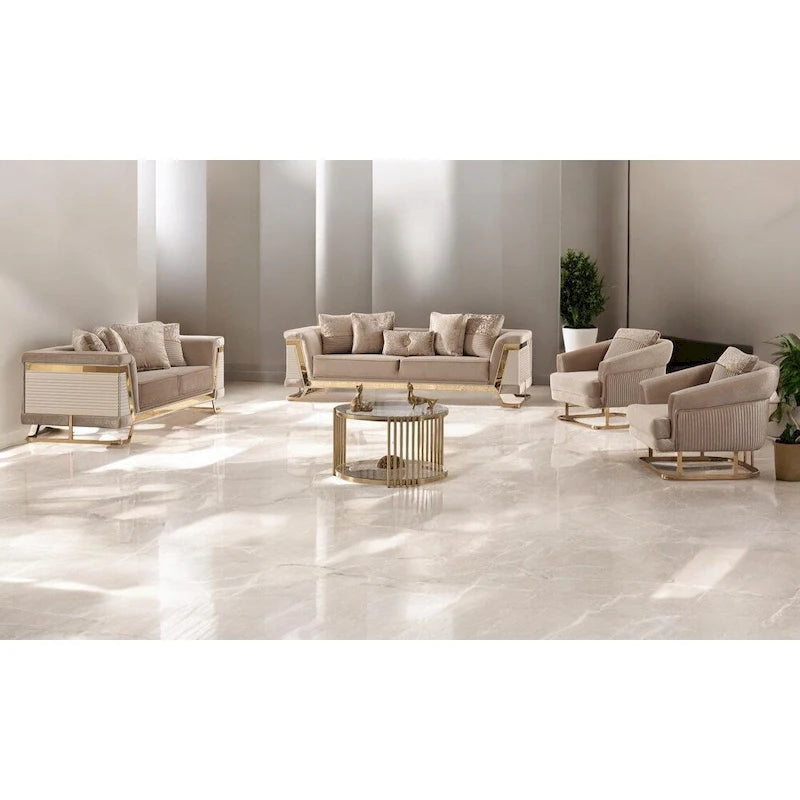 Upholstered Velvet Loveseat