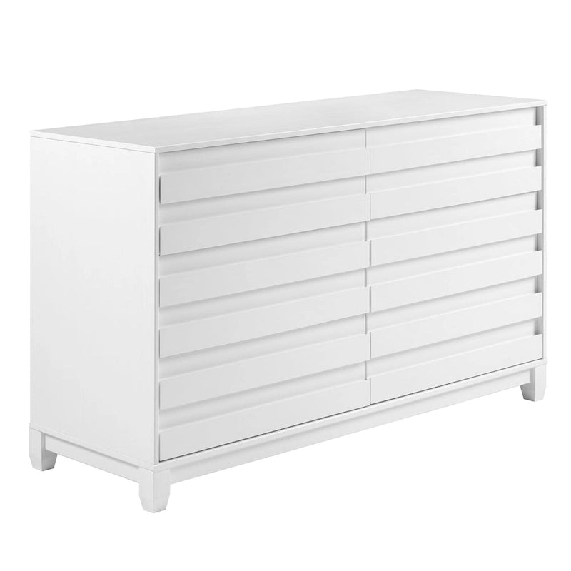 Moderne Kommode aus Massivholz mit 6 Schubladen