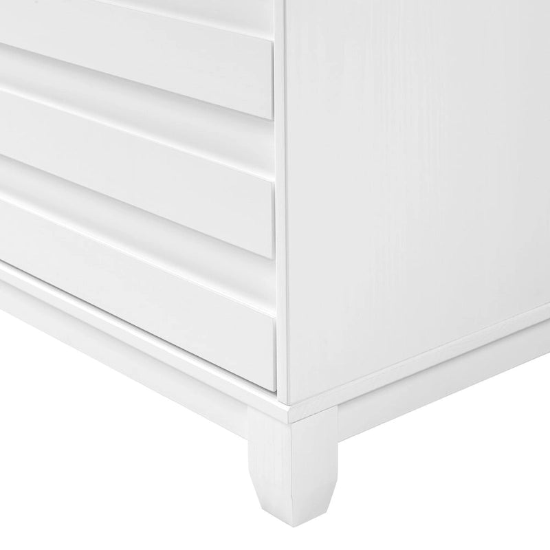 Moderne Kommode aus Massivholz mit 6 Schubladen