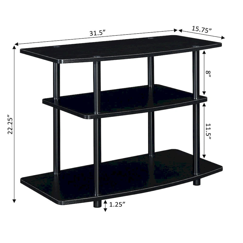 3-Tier TV Stand for TVs up to 37 Inches