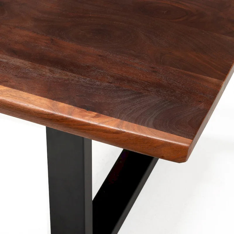 Modern Live Edge Wood Dining Table