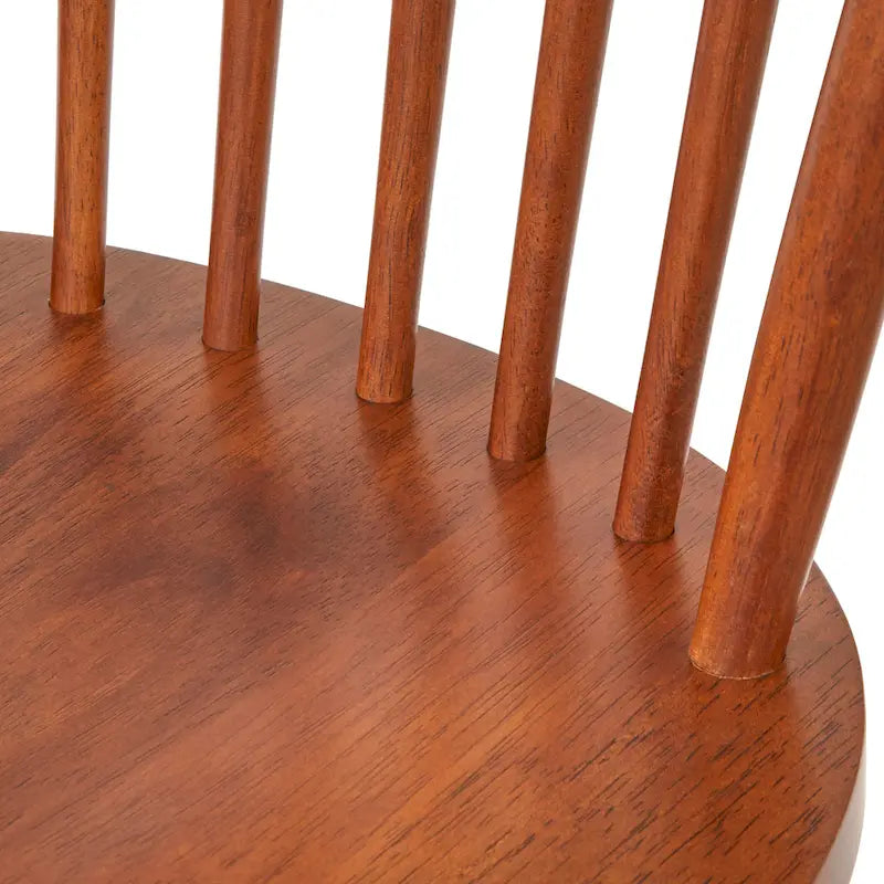Solid Wood Spindle Dining Chairs (Set of 2)