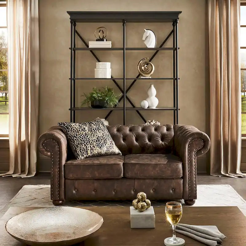 Divanetto Chesterfield trapuntato