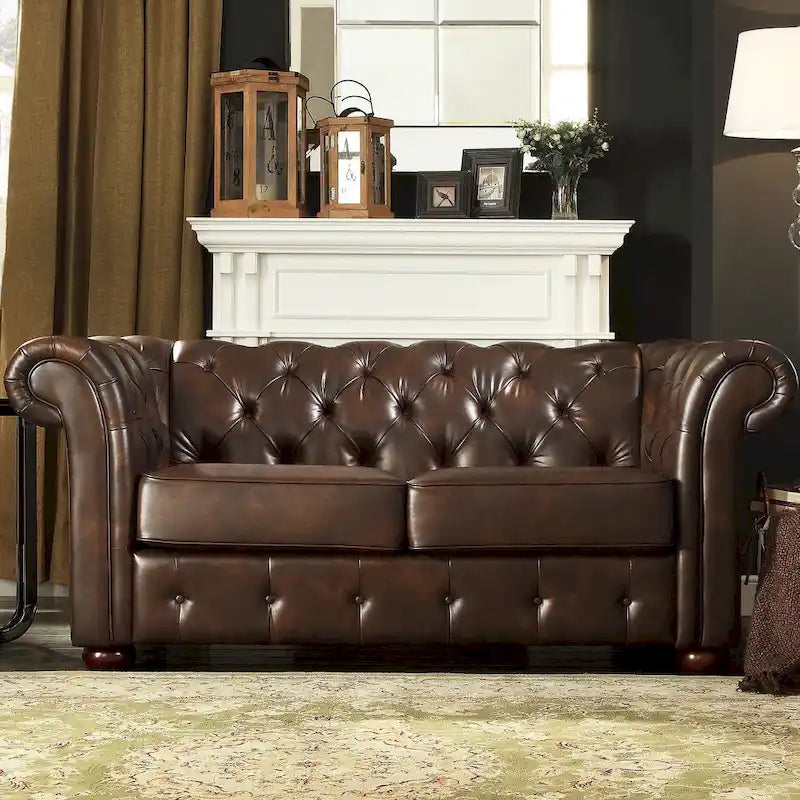 Divanetto Chesterfield trapuntato
