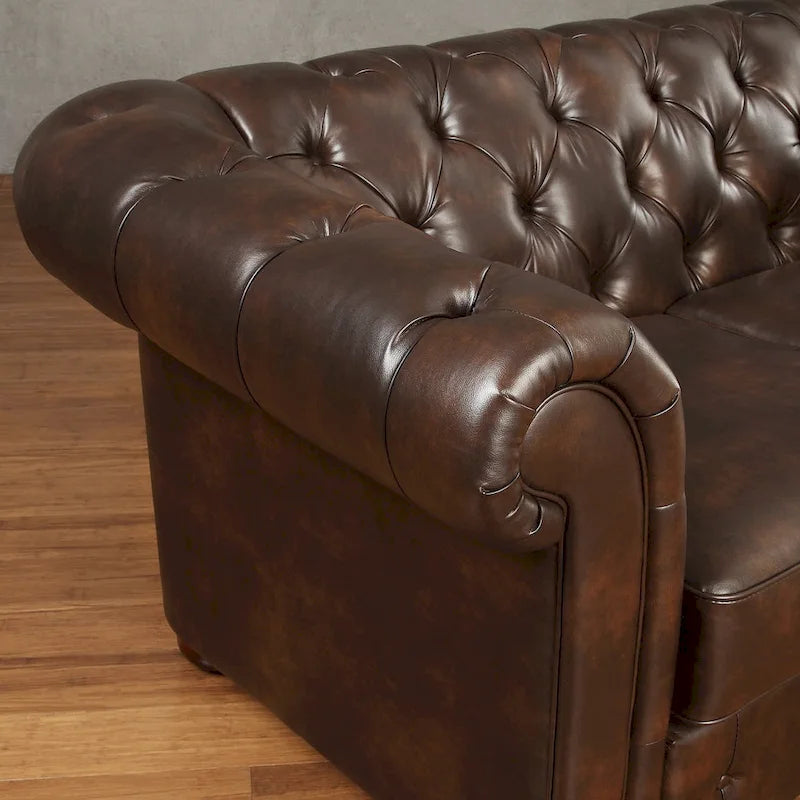 Divanetto Chesterfield trapuntato