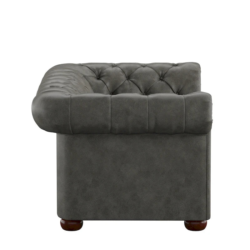Divanetto Chesterfield trapuntato