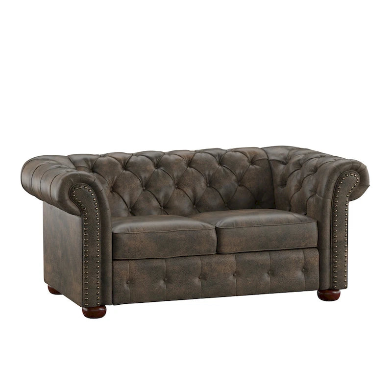 Divanetto Chesterfield trapuntato