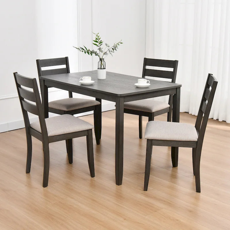 Ladder Back Dining Chairs Set of 4