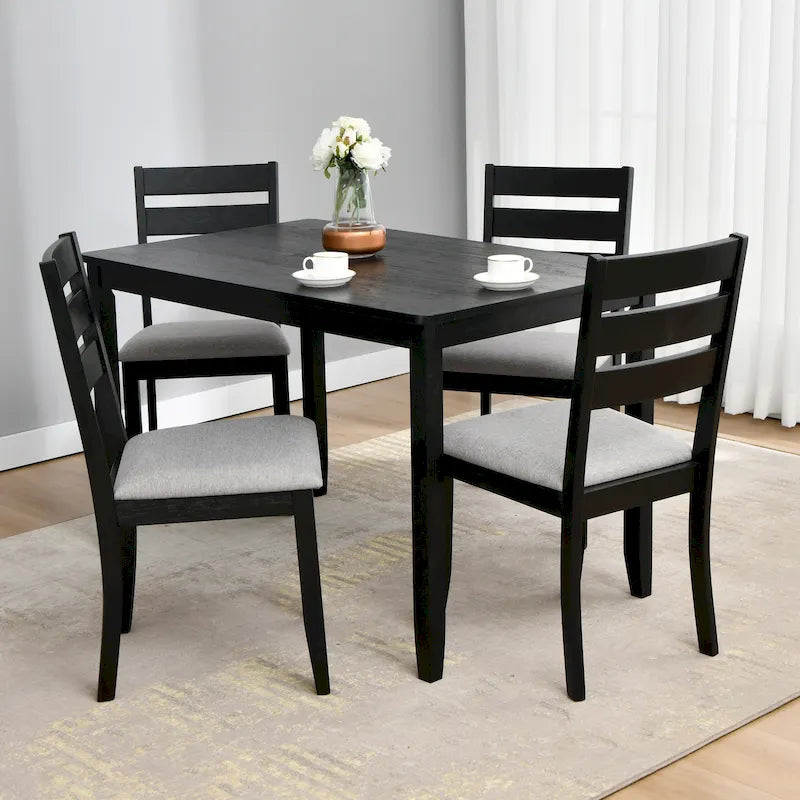Ladder Back Dining Chairs Set of 4