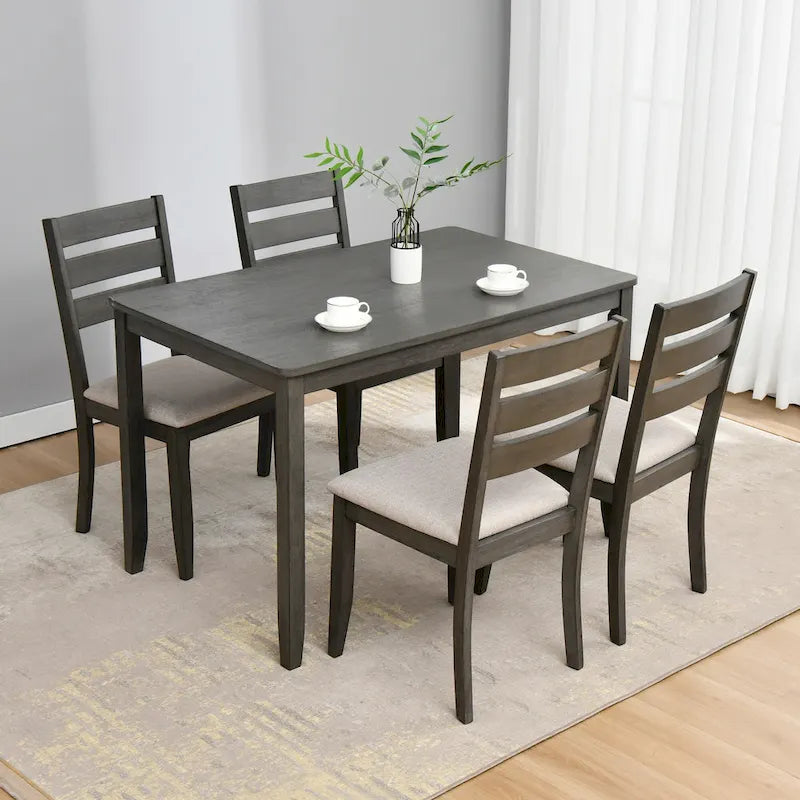 Ladder Back Dining Chairs Set of 4