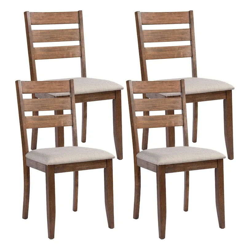 Ladder Back Dining Chairs Set of 4