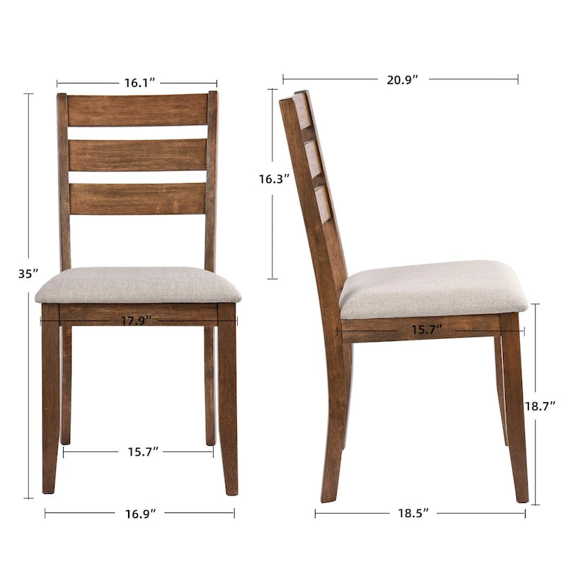 Ladder Back Dining Chairs Set of 4
