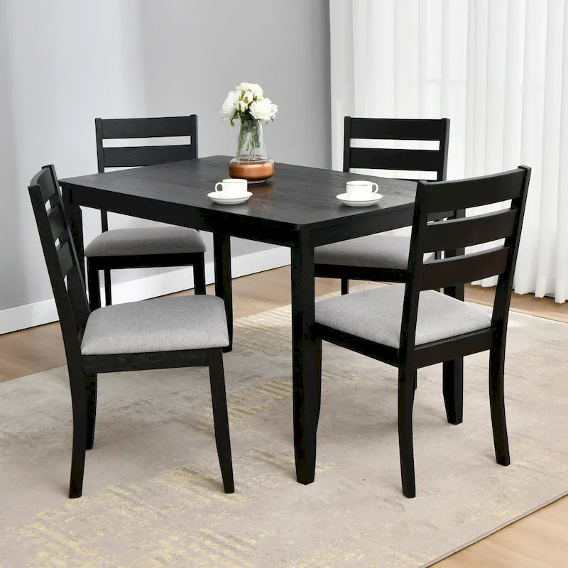 Ladder Back Dining Chairs Set of 4