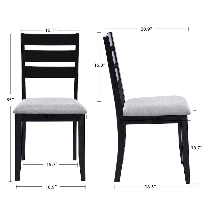 Ladder Back Dining Chairs Set of 4