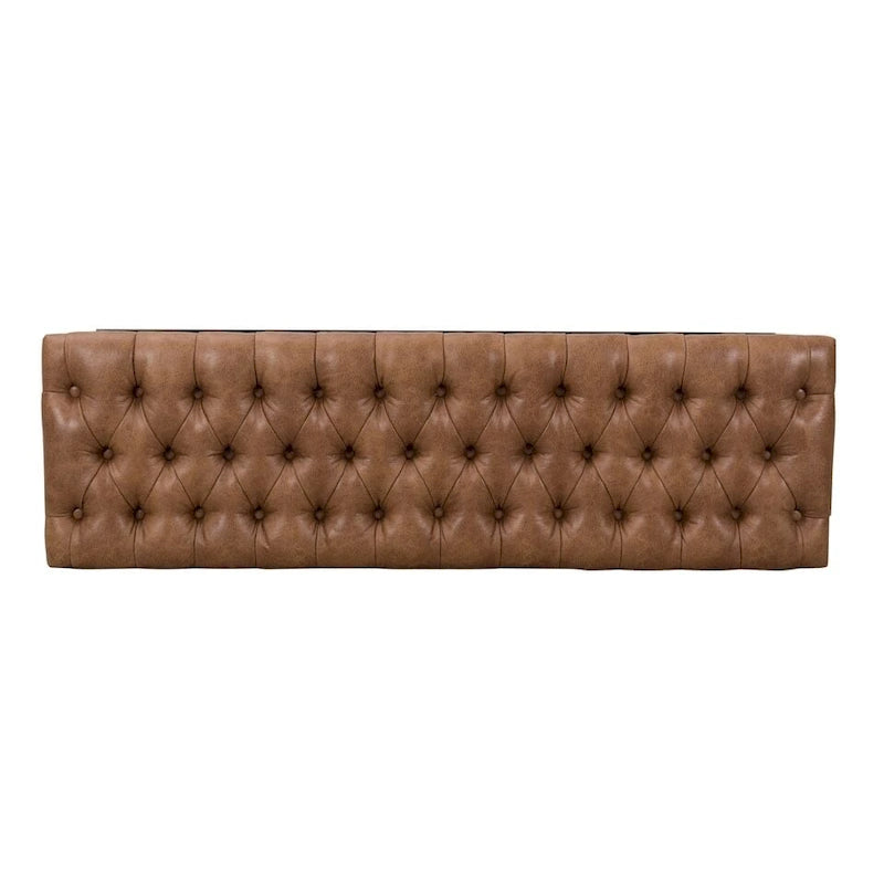 Faux Leather Decorative Bench