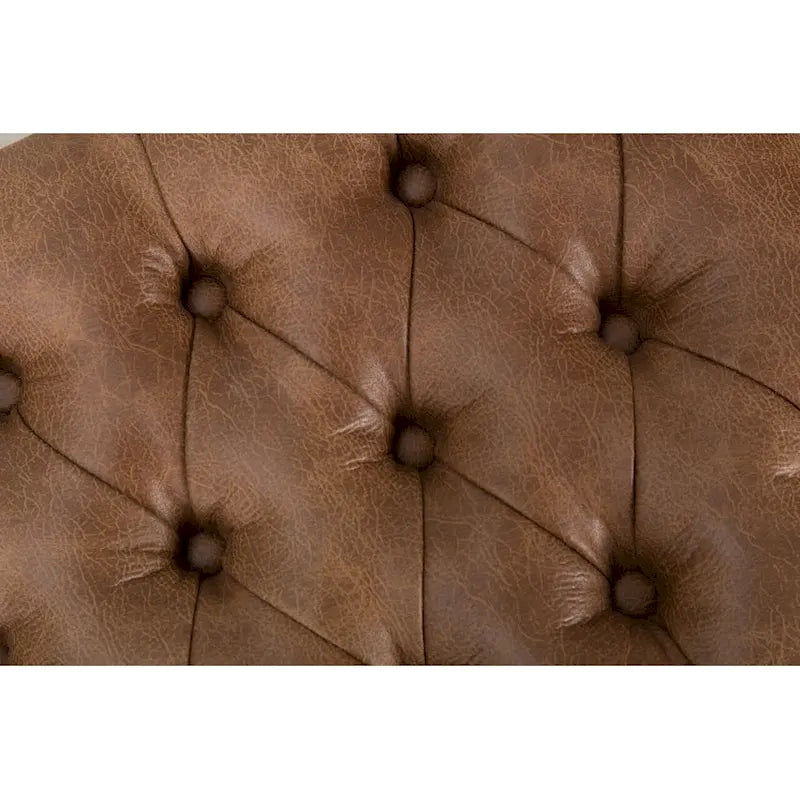 Panca decorativa in ecopelle