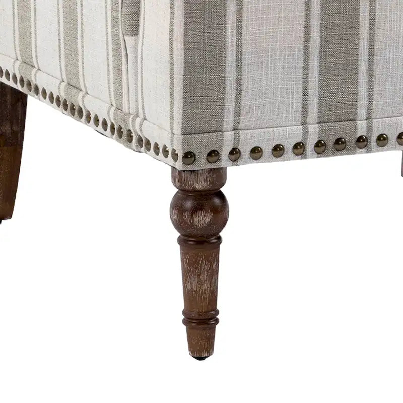 Akzentstuhl mit Armlehnen und Streifenmuster