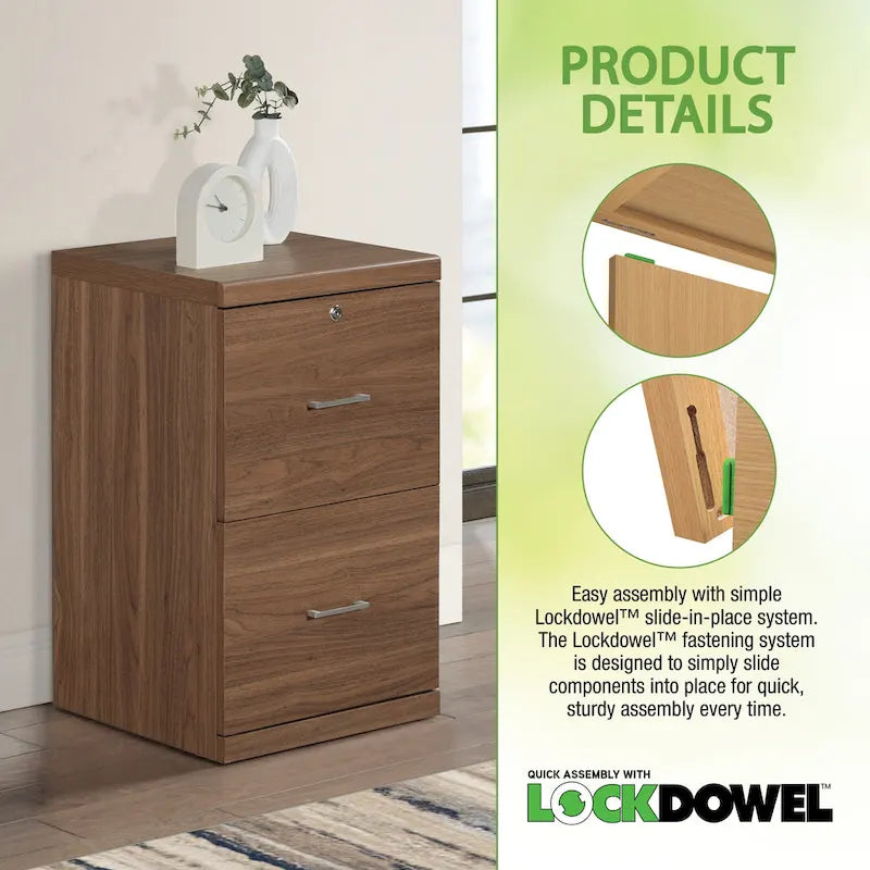 2-Drawer Locking Vertical File Cabinet