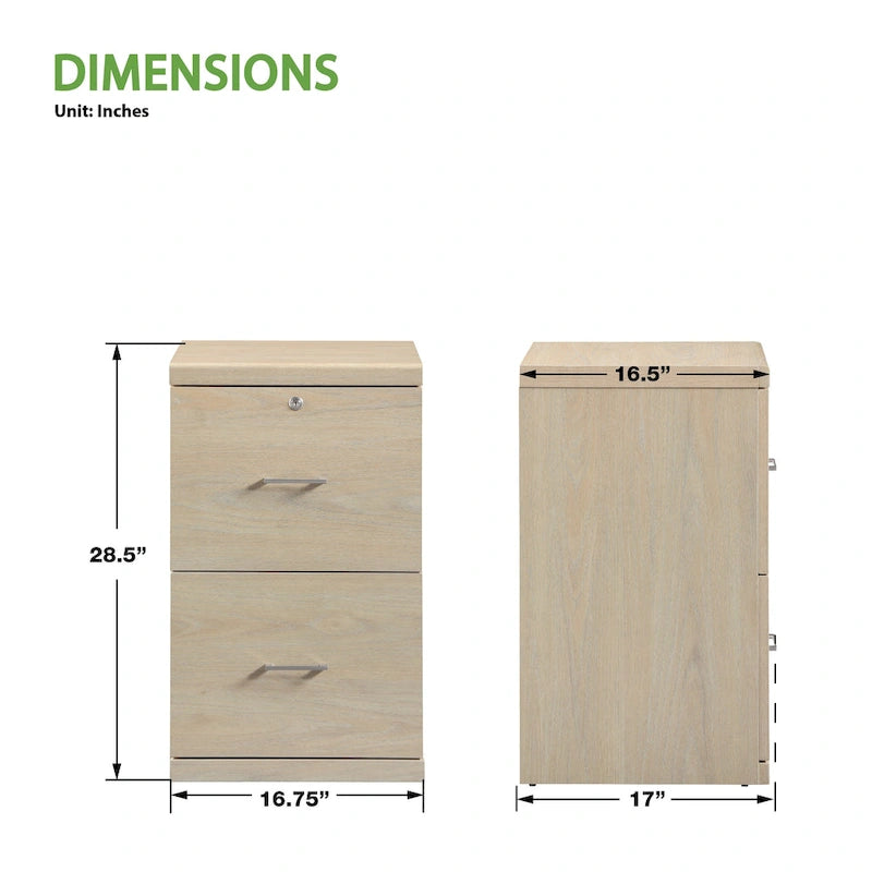 2-Drawer Locking Vertical File Cabinet
