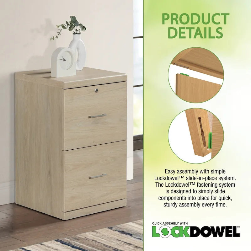 2-Drawer Locking Vertical File Cabinet
