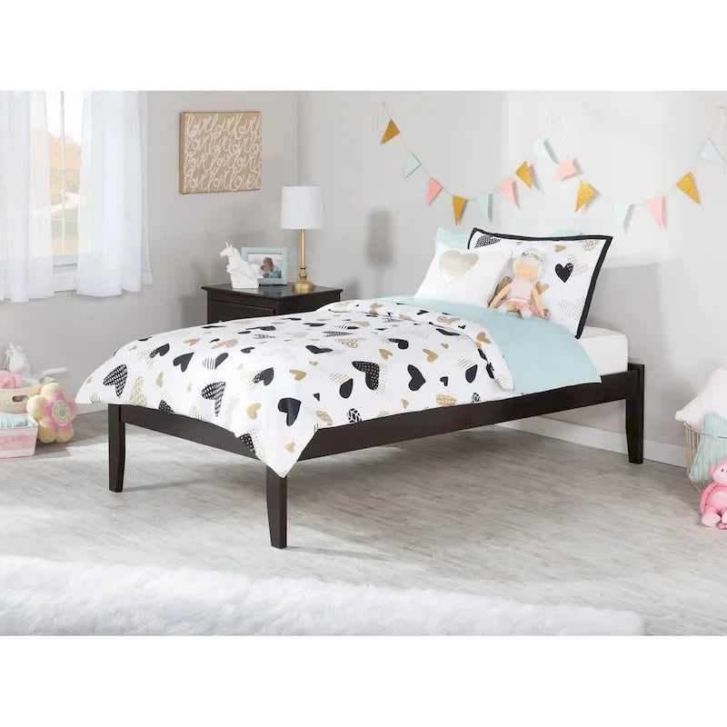 Concord Twin XL Platform Bed in Espresso