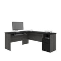 L-Shaped Desk with Storage
