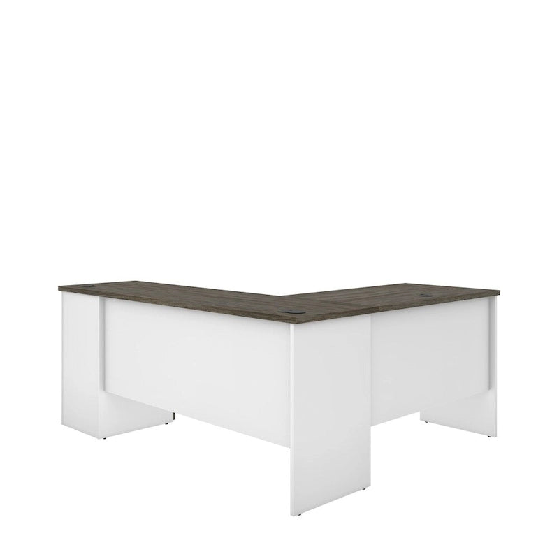 L-Shaped Desk with Storage
