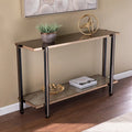 SEI Furniture Thornberry Transitional Champagne Metal Console Table