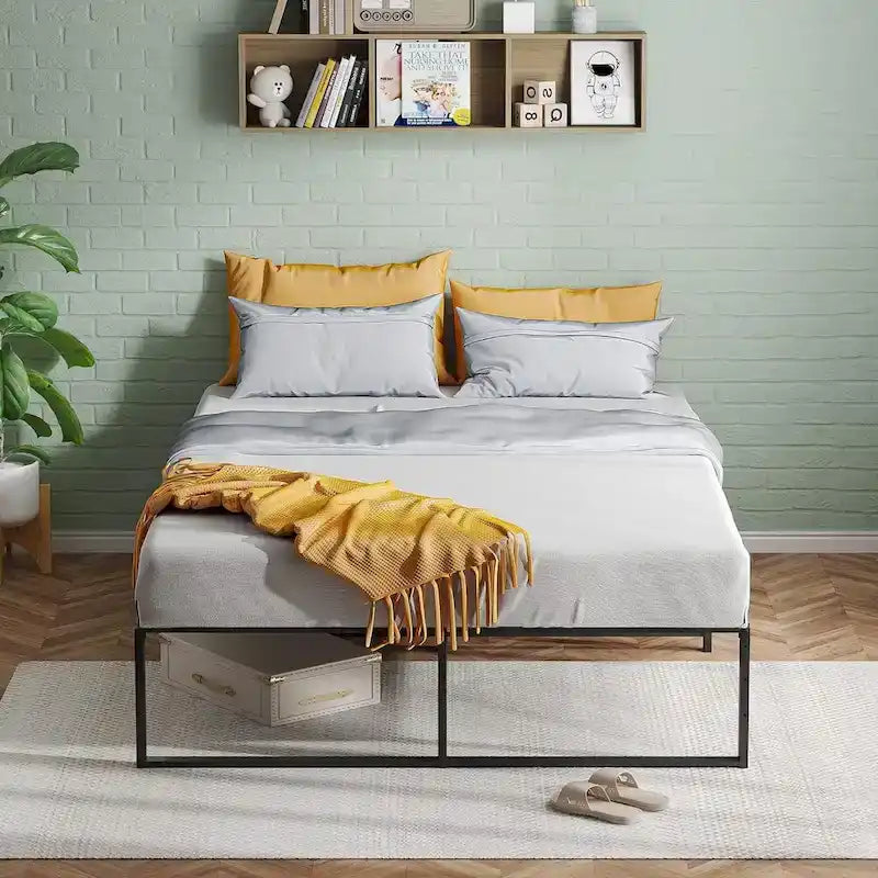14 inch Tall Heavy Duty Metal Bed Frame
