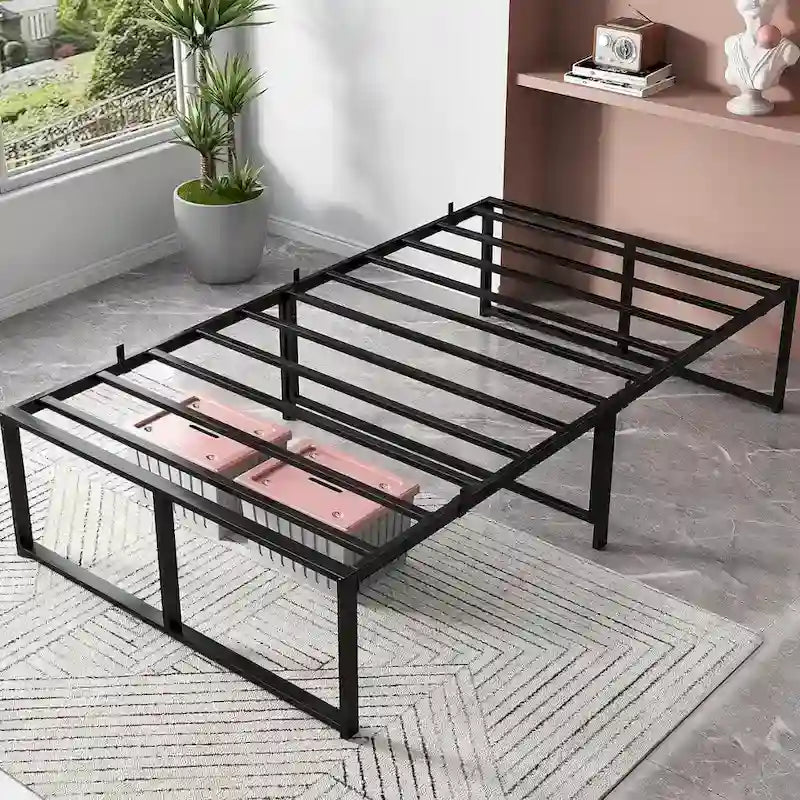 14 inch Tall Heavy Duty Metal Bed Frame