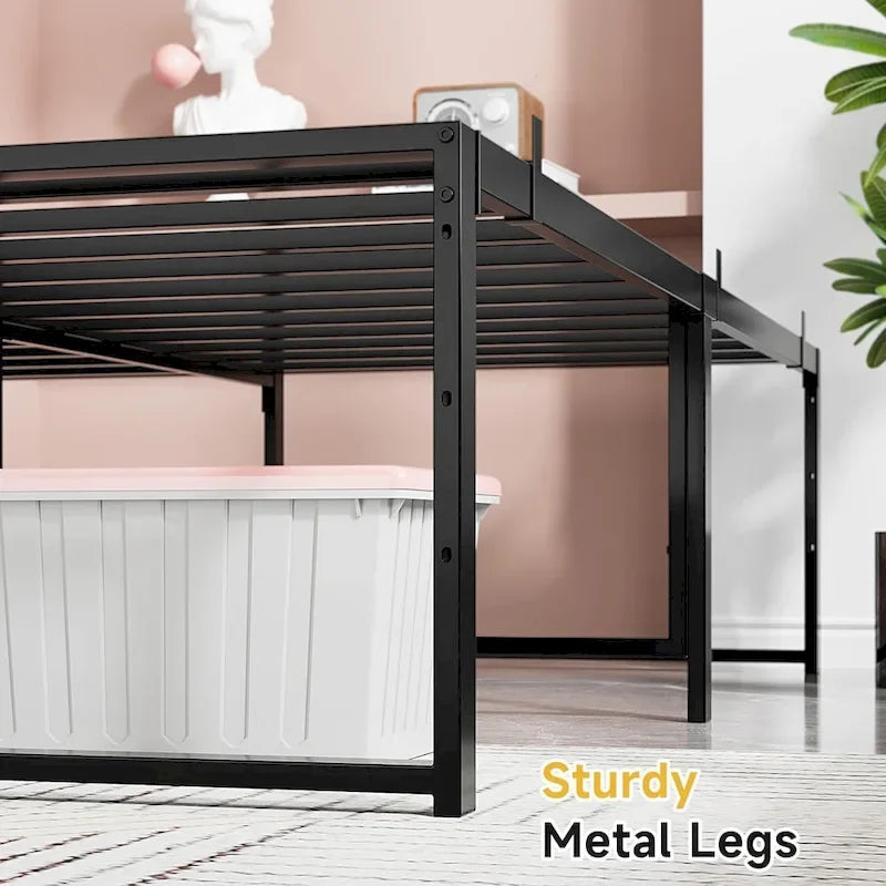 14 inch Tall Heavy Duty Metal Bed Frame