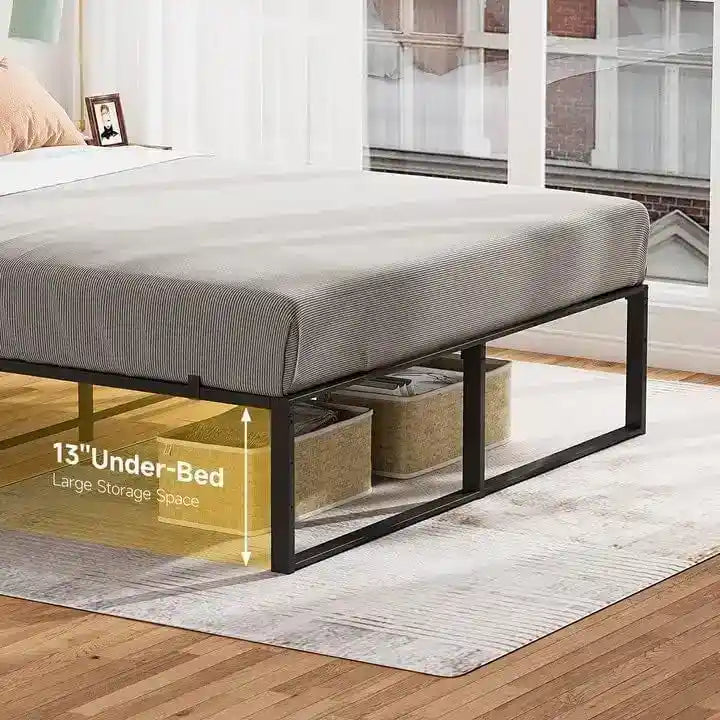 14 inch Tall Heavy Duty Metal Bed Frame