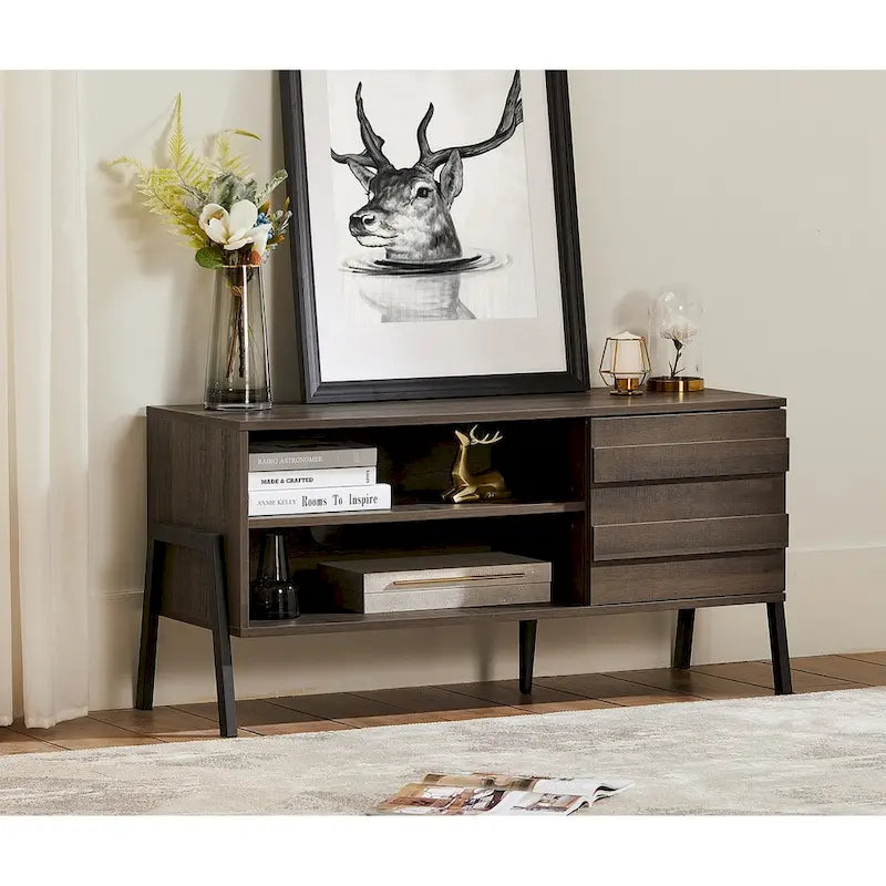 Wood TV Console for TVs up to 55 Inches