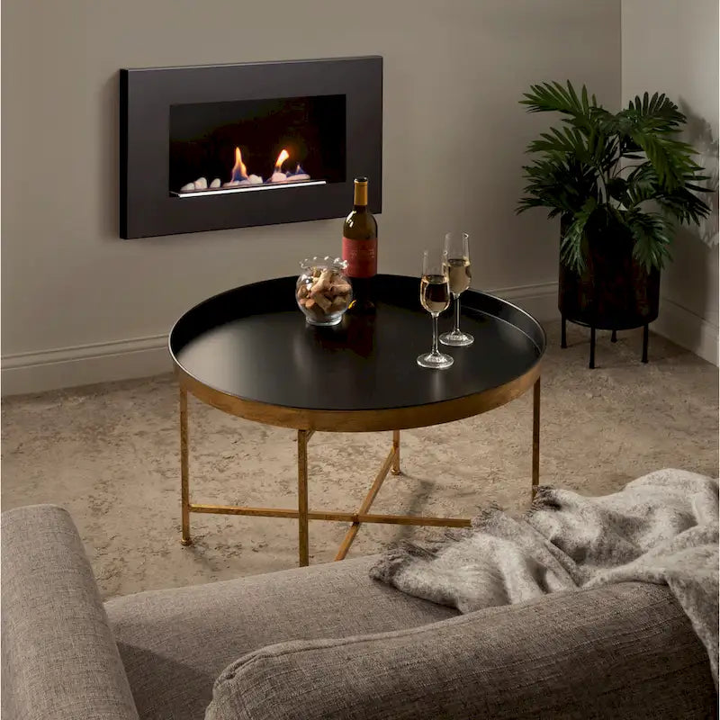 Runder Metall-Couchtisch - 28.25x28.25x19