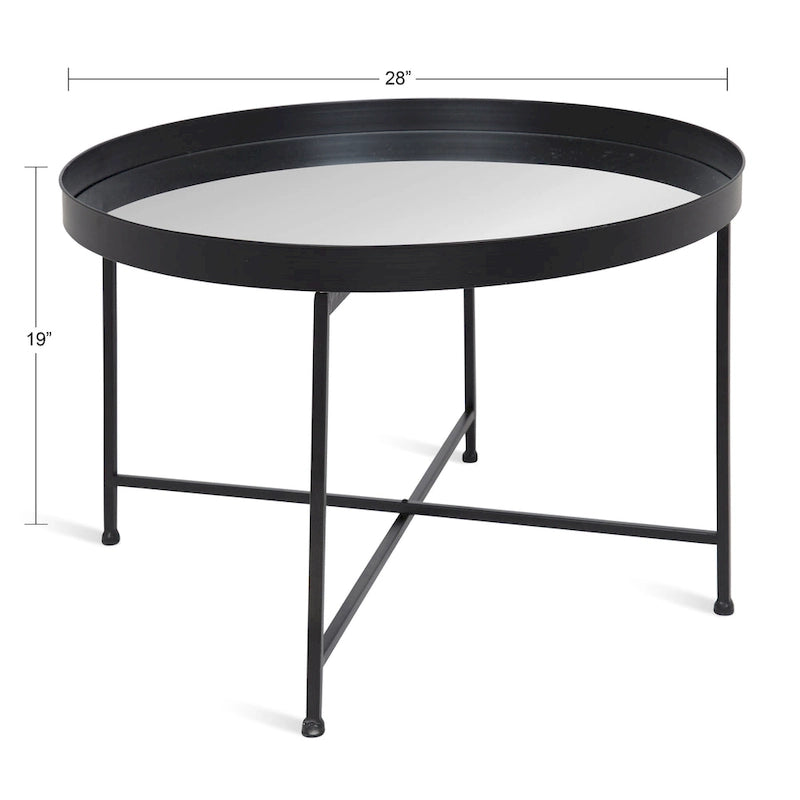 Runder Metall-Couchtisch - 28.25x28.25x19