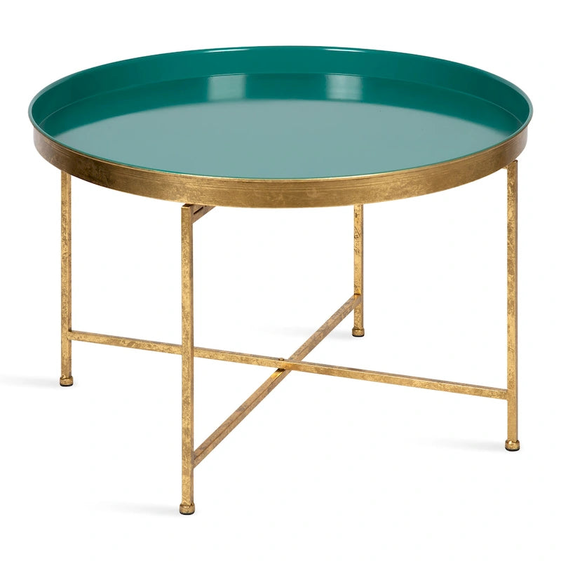 Runder Metall-Couchtisch - 28.25x28.25x19