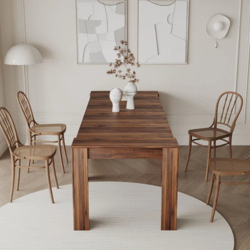 Extendable Console Dining Table for 4-8 People