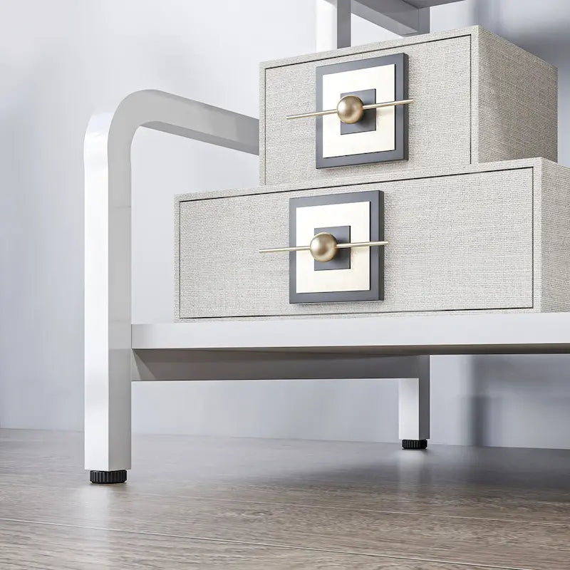 3-Tier Printer Stand with Storage, Industrial Metal Printer Table for Home Office, Multi-purpose Rack Shelf