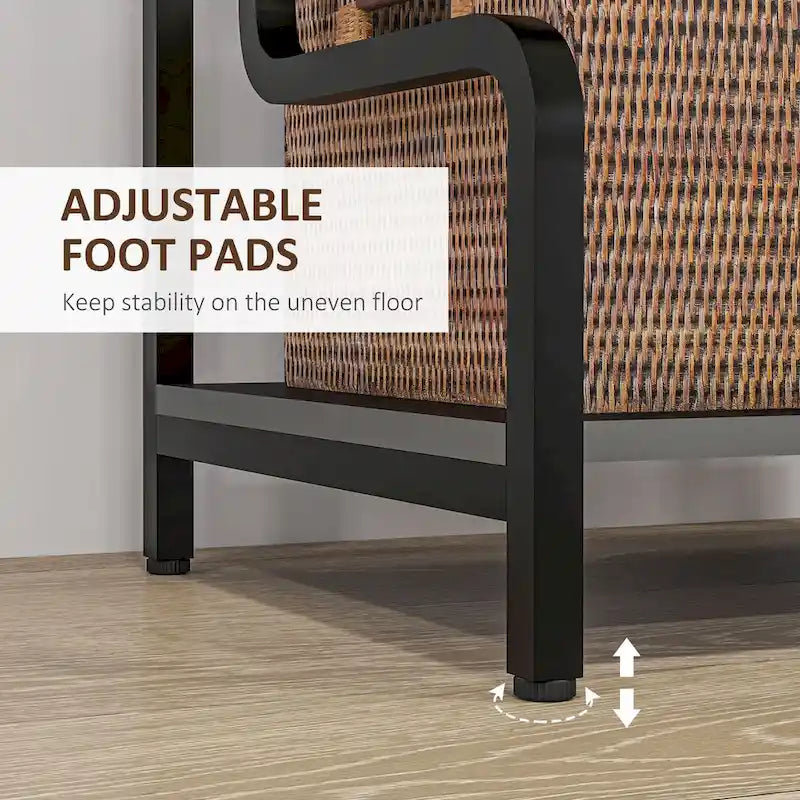 3-Tier Printer Stand with Storage, Industrial Metal Printer Table for Home Office, Multi-purpose Rack Shelf