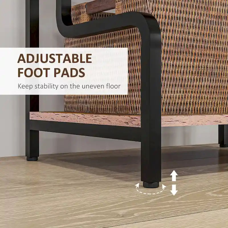 3-Tier Printer Stand with Storage, Industrial Metal Printer Table for Home Office, Multi-purpose Rack Shelf