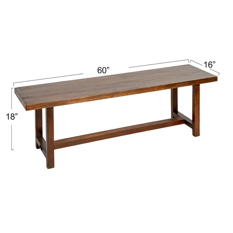 Acacia Trestle Bench